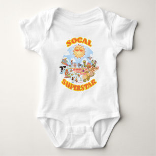SoCal Superstar Baby Bodysuit