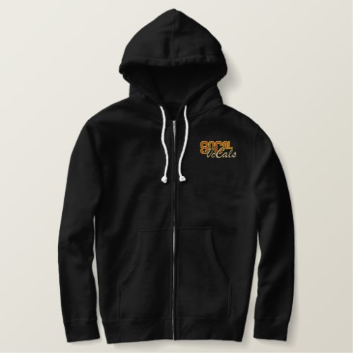 SoCal VoCals Logo Embroidered Zip Hoodie