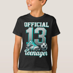 Soccer 13 Year Old Birthday Boy Thirteen Official T-Shirt