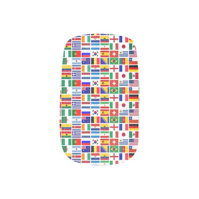 SOCCER 2014 MINX NAIL ART (Left Thumb)