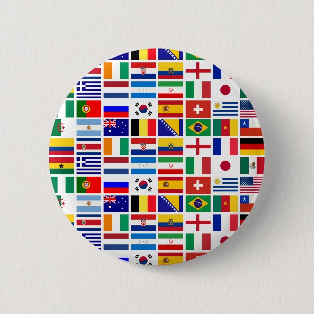 SOCCER 2014 pattern Pinback Button (Front)