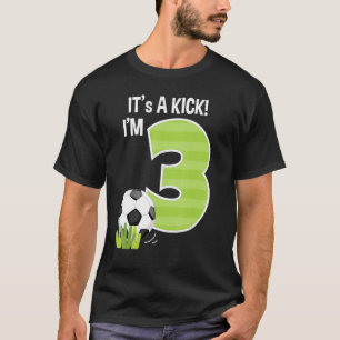 Soccer 3rd Birthday Boy Soccer Bday Party Family M T-Shirt