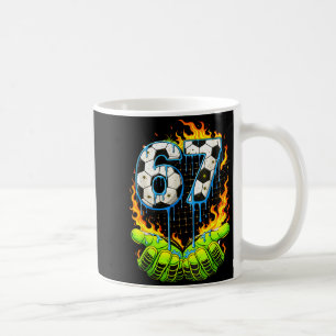 Soccer 67 Kids Ice Cream Drip Funny Six Seven Hand Coffee Mug
