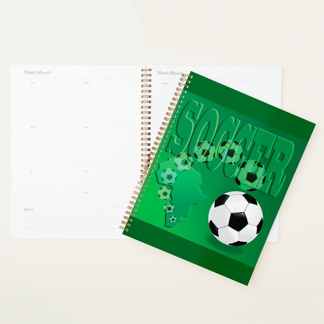 Soccer Africa Bold Green Football Planner (Creator Uploaded)