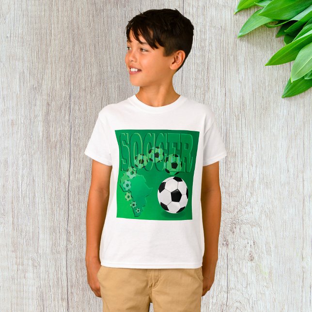 Soccer Africa Bold Green Football T-Shirt (Creator Uploaded)