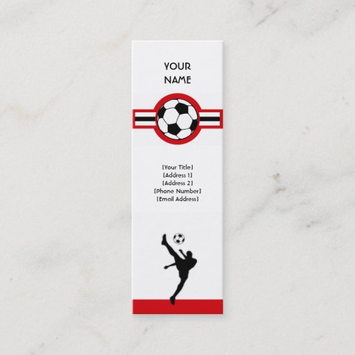 Customizable soccer : air star business card templates