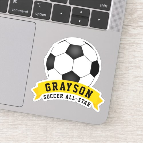 Soccer All_Star Name Sticker