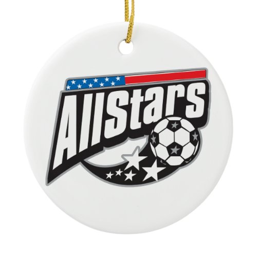 Soccer All Stars Ceramic Ornament