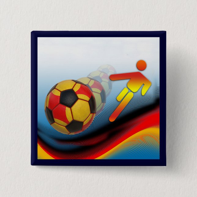 Soccer and Football Dynamics Button (Front)