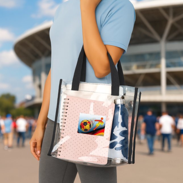 Soccer and Football Dynamics Clear Tote Bag (Insitu (Stadium))