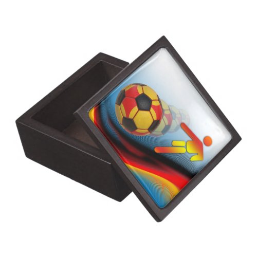 Soccer and Football Dynamics Jewelry Box