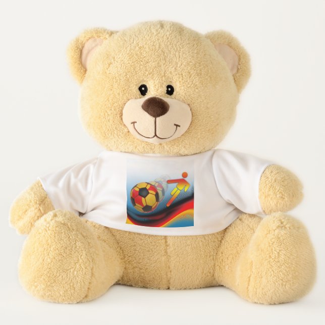 Soccer and Football Dynamics Teddy Bear Toy (Front)