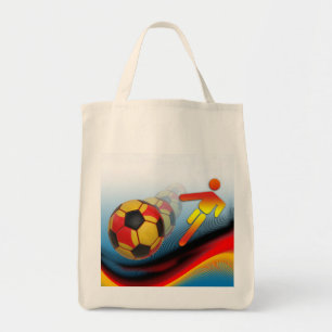 Soccer and Football Dynamics Tote Bag