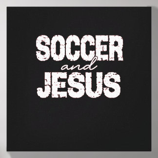 Soccer And Jesus Christian Sayings Bible Canvas Photo Tile