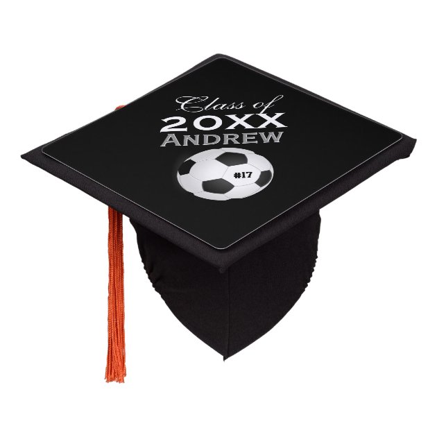 Soccer Any Custom Color Class Of Year Graduation Cap Topper