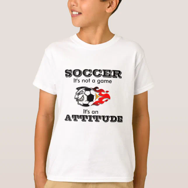 Soccer Attitude TShirt for Kids Zazzle
