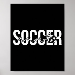 Soccer Aunt Proud Aunt Of A Soccer Player Aunt Poster