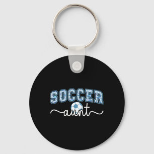 Soccer Aunt Proud Aunt Of A Soccer Player Auntie Keychain