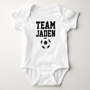 Soccer Baby Jersey Bodysuit by Danialy at Zazzle