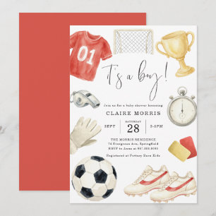 Soccer Baby Shower Invitation
