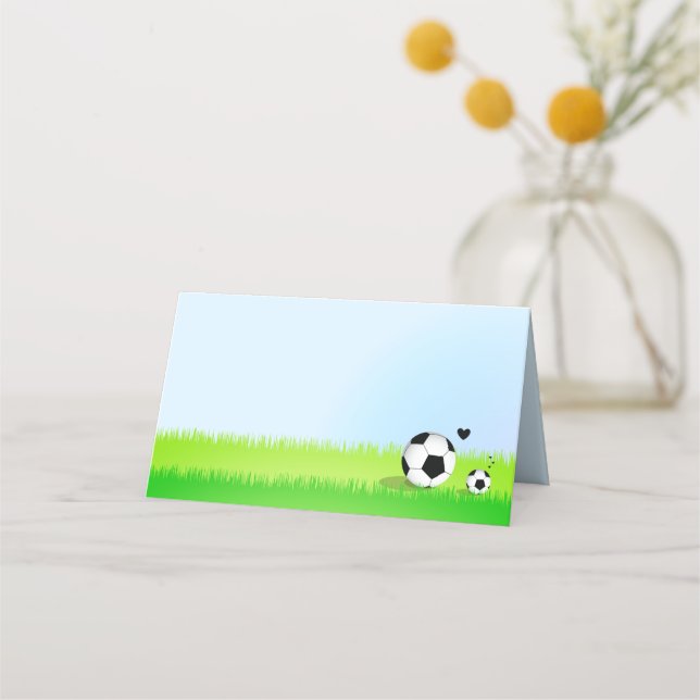 Soccer Baby Shower |  Place Card (Front)