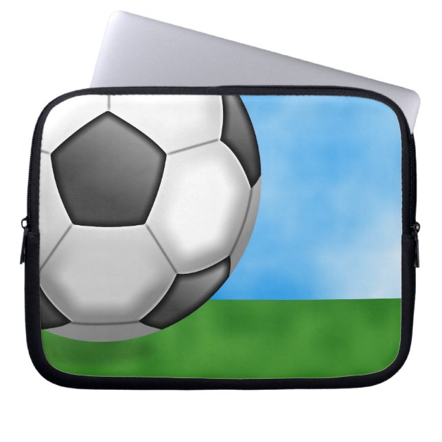 Soccer Background Laptop Sleeve (Front)