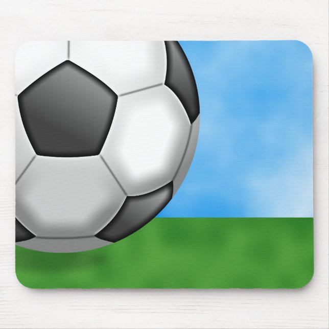 Soccer Background Mouse Pad (Front)