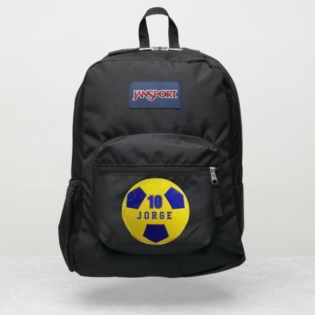 soccer backpack sports boys cool JanSport football (Front)