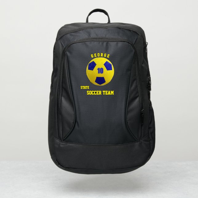 soccer backpack sports boys cool school football (Front)