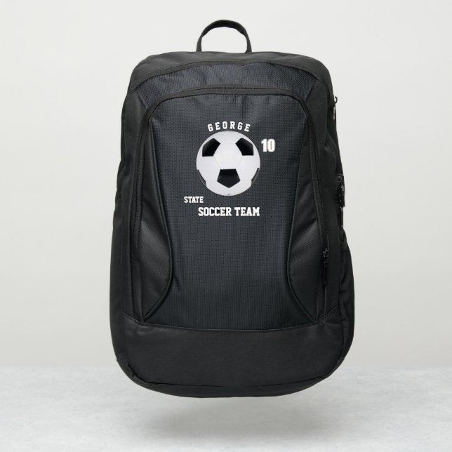 soccer backpack sports boys cool school football (Front)