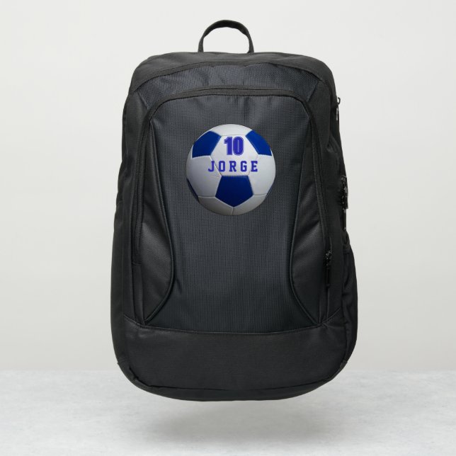 soccer backpack sports boys cool to school team (Front)