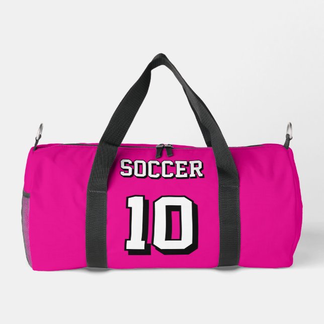 soccer backpacks pink personalized player gol duffle bag (Back)