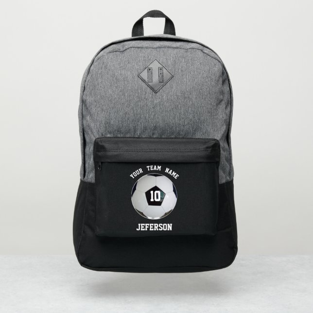 Soccer backpacks sports school team kids boys girl (Front)