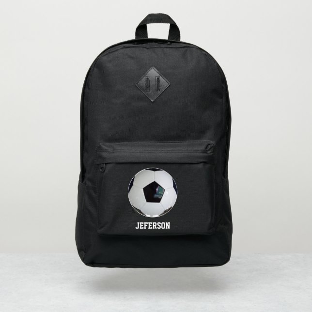 Soccer backpacks sports team school kids football (Front)