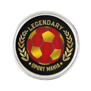 Soccer Badge Style Lapel Pin