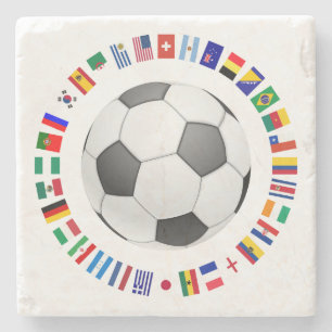SOCCER ball 2014 Stone Coaster