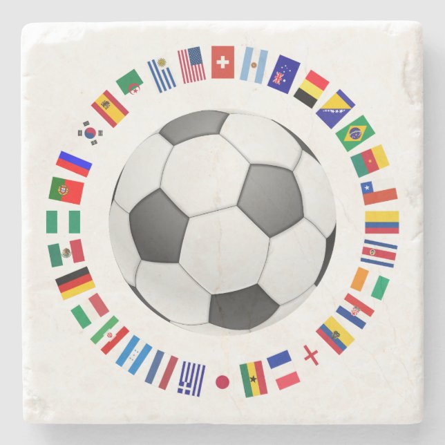 SOCCER ball 2014 Stone Coaster (Front)