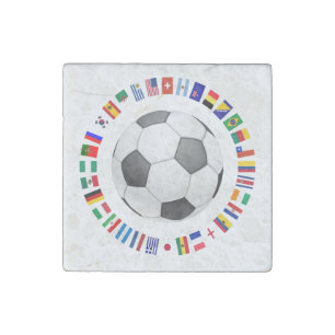 SOCCER ball 2014 Stone Magnet
