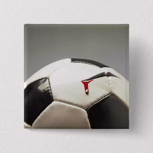 Soccer ball 3 pinback button (Front)