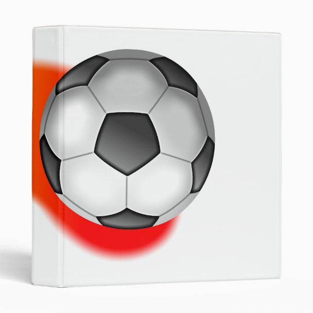 Soccer Ball 3 Ring Binder (Front/Spine)
