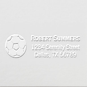 Soccer Ball Address Embosser