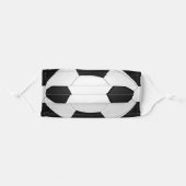 Soccer Ball Adult Cloth Face Mask (Front, Folded)