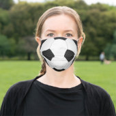 Soccer Ball Adult Cloth Face Mask (Outside)