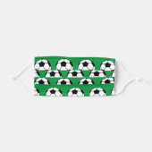 Soccer Ball Adult Cloth Face Mask (Front, Folded)