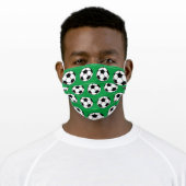 Soccer Ball Adult Cloth Face Mask (Worn)