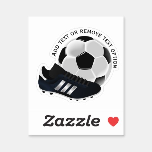 Soccer Ball and Cleat Sports Sticker