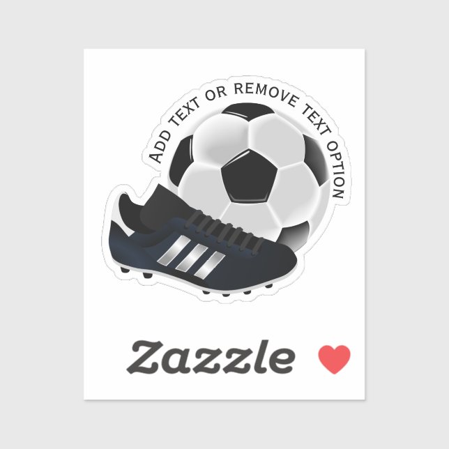 Soccer Ball and Cleat Sports Sticker (Sheet)