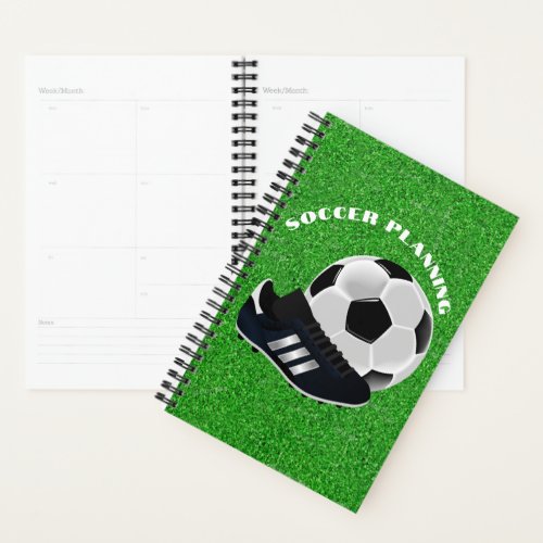 Soccer Ball and Cleats on Field Planner