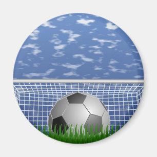 Soccer ball and net magnet
