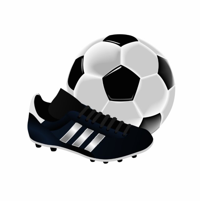 Soccer Ball and Shoe Christmas Ornament (Front)